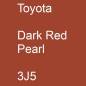 Preview: Toyota, Dark Red Pearl, 3J5.